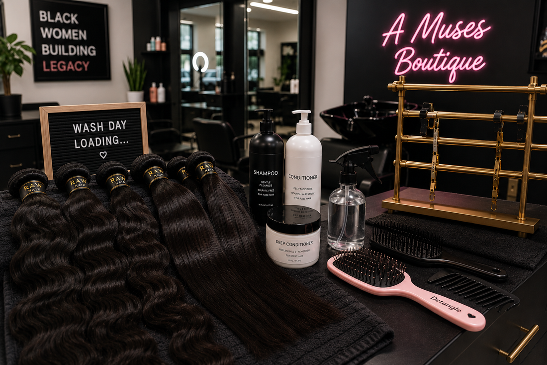 How to Wash and Care for Raw Hair Bundles