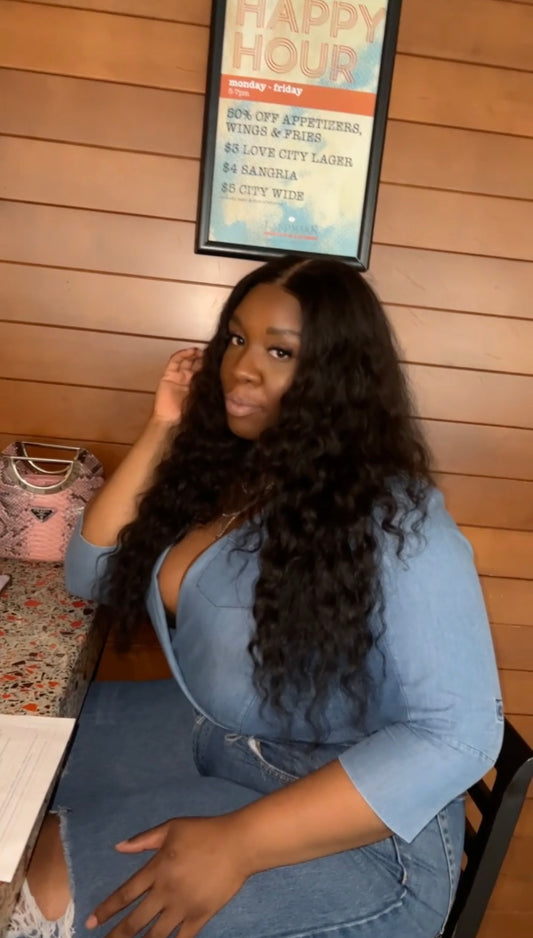 DEEP WAVE 13x4 HD LACE FRONT WIG 180% Density